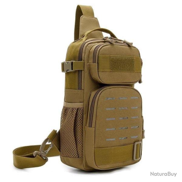 Sac bandouli�re r�fl�chissante BGS EDC 10l - Tan / Coyote