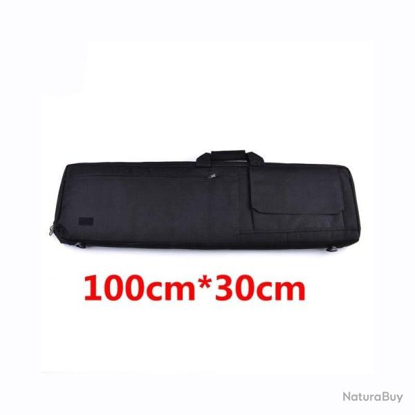 Sac fusil pochette bandouli�re 85cm/100cm - Noir 100 cm