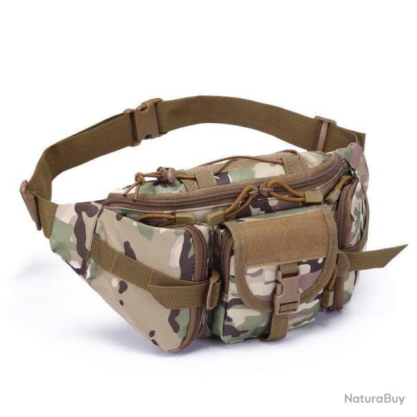 Sacoche taille Wolf Gear �tanche Molle - Multicam