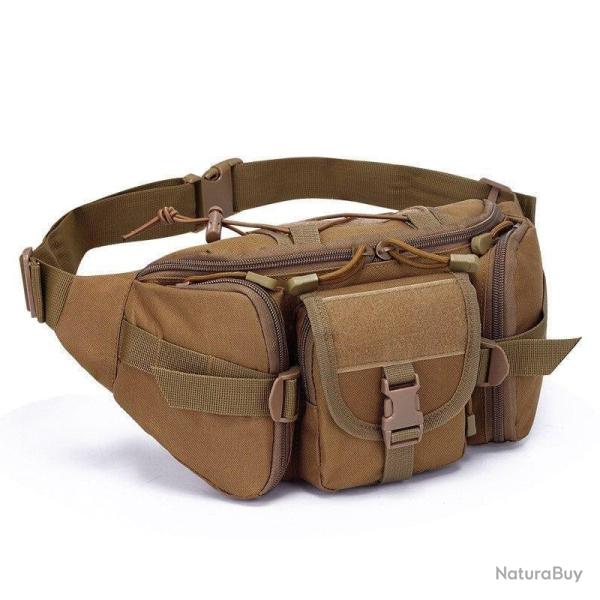 Sacoche taille Wolf Gear �tanche Molle - Coyote brown