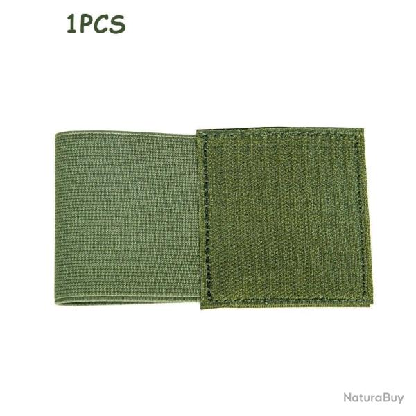 Support garrot �lastique s�curis�e crochet - Vert arm�e 1 pcs