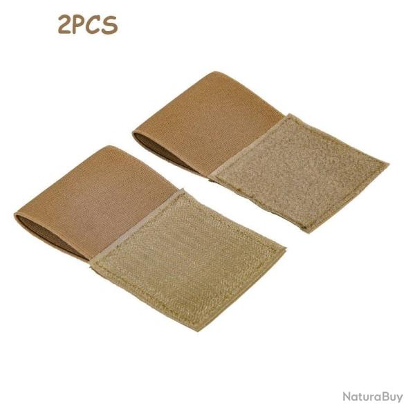 Support garrot �lastique s�curis�e crochet - Marron  2 pcs