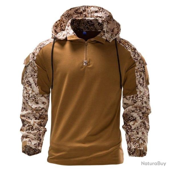 Sweat � capuche MBS Tactical Tan