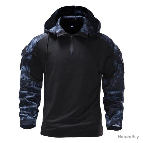 Sweat � capuche MBS Tactical Noir