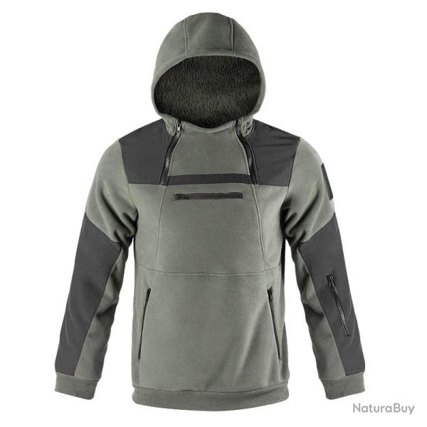 Sweat polaire col rond FR Soldier Army Green