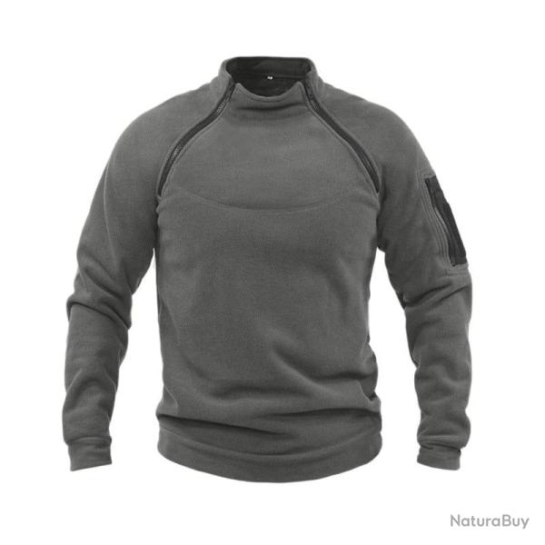 Sweat polaire Tactical Military Expert Gris