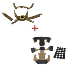 Syst&egrave;me suspension casque Fast MICH - Marron (mod&egrave;le 1)