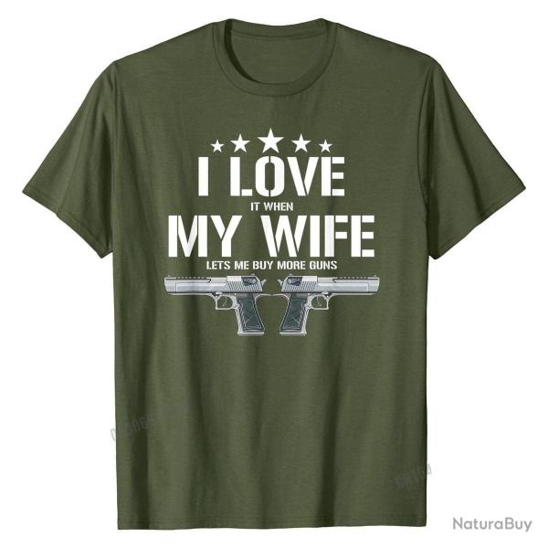 T shirt I love my wife Olive