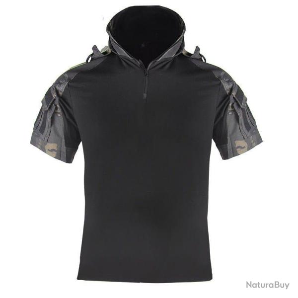 T-shirt combat s�chage rapide HWild - Multicam noir / XL (75-85KG)