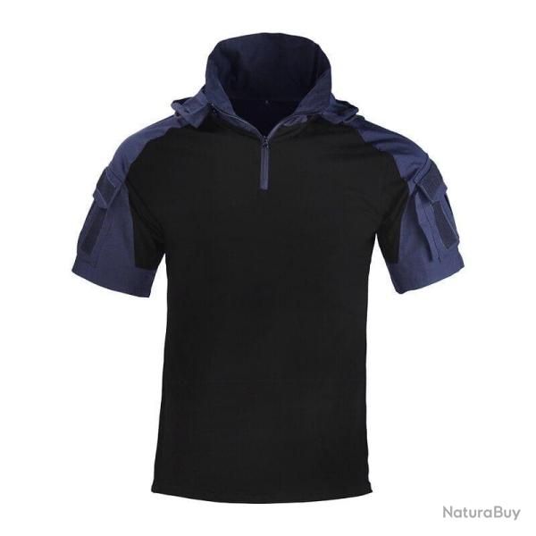 T-shirt combat s�chage rapide HWild - Bleu / 4XL (100-110KG)