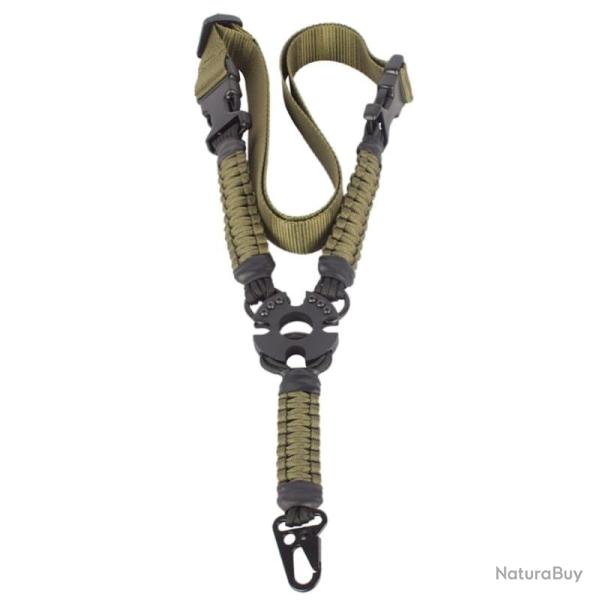 Sangle fusil �lastique 3 points THENDO - Vert arm�e