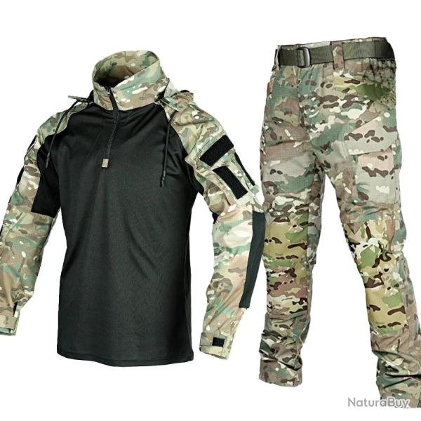 Ensemble chemise et pantalon tactique Tribe Fans - Multicam / M