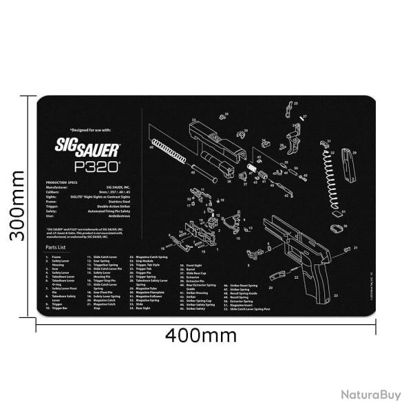 Tapis nettoyage P365 1911 Glock - P320