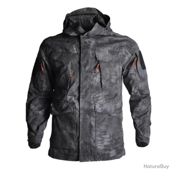 Veste M65 HWILD Phyton noir - S (50-60kg)