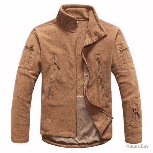 Veste polaire softshell MTO Tech Coyote brown