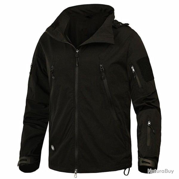 Veste tactique coupe vent MG Knight Black