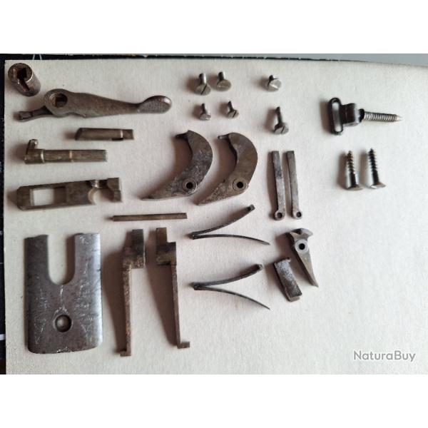 Lots De Pi�ces D�tach�s Pour Fusil de Chasse Belge Juxtapos�