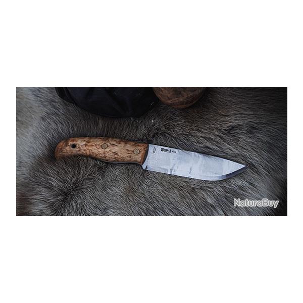 COUTEAU HELLE Nord Sleipner - Lame 147mm - Manche Bouleau fris�/Fibre vulcanis�e - Etui cuir