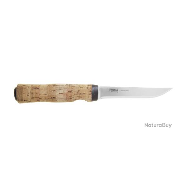 COUTEAU HELLE Hellefisk - Lame 123mm - Manche Li�ge - Etui Cuir