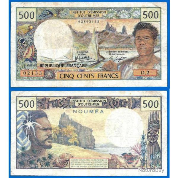 Polynesie 500 Francs 1979 � 1984 Billet Imprim� NOUMEA Cfp Nouvelle Caledonie Signature 4 Ile Franc