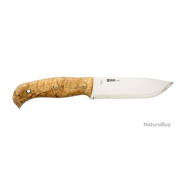 COUTEAU HELLE Nord - Lame 147mm - Manche Bouleau fris� - Etui Cuir