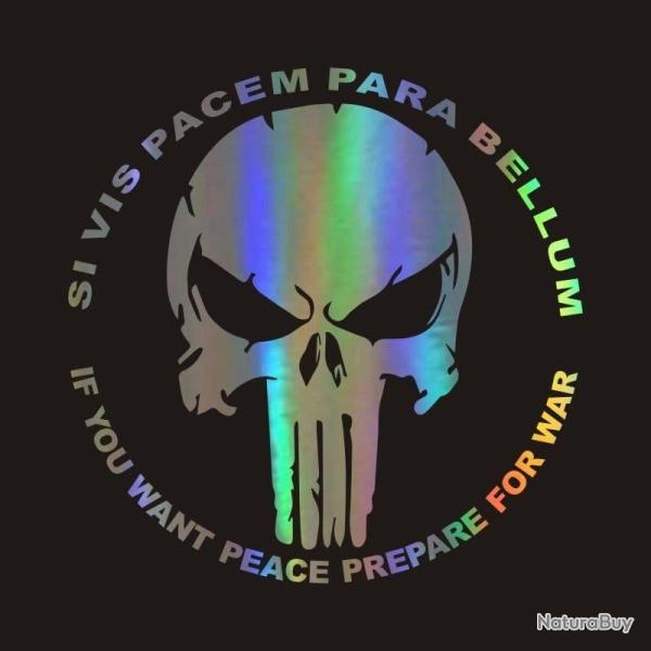 Autocollants vinyle cr�ne PVC �tanche - Laser / 30cmx30cm