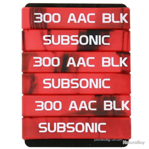 Bande marquage chargeur 6/12 5.56 Nato 300 - .300 Blanc 6 pcs