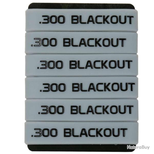 Bande marquage chargeur 6/12 5.56 Nato 300 - .300 Black2 6 pcs
