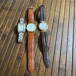 JOLIE MONTRE VINTAGE YONGER BRESSON SWISS MADE plus deux autre de la m&ecirc;me marque