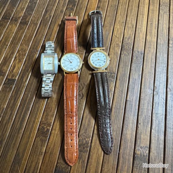 JOLIE MONTRE VINTAGE YONGER BRESSON SWISS MADE plus deux autre de la m�me marque