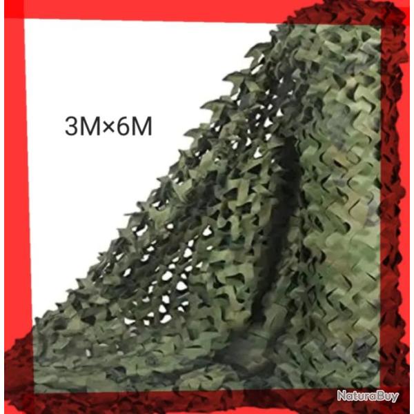Filet camouflage 3 M � 6M pour la chasse