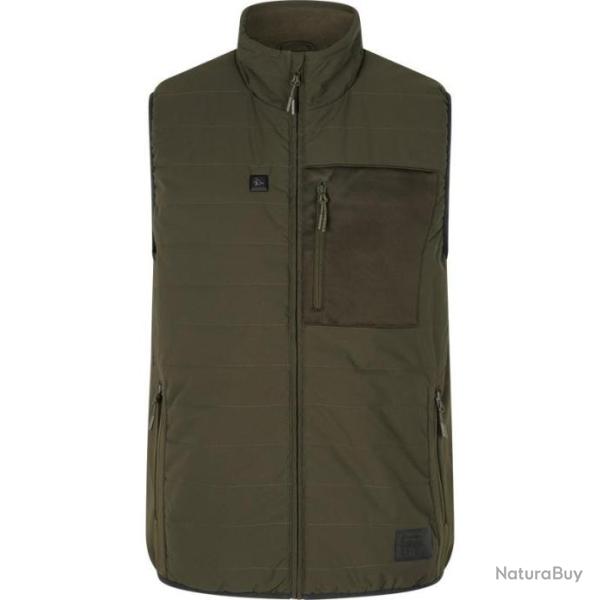 Gilet Chauffant Sans Manche Homme Seeland Celsius Heat - Vert +batterie offerte