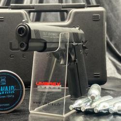 PACK PR&Ecirc;T A TIRER "PISTOLET COLT GOVERNMENT 1911 A1" CO2 CAL 4.5 BLACK