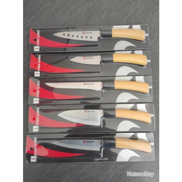 lot de 5 couteaux japonais