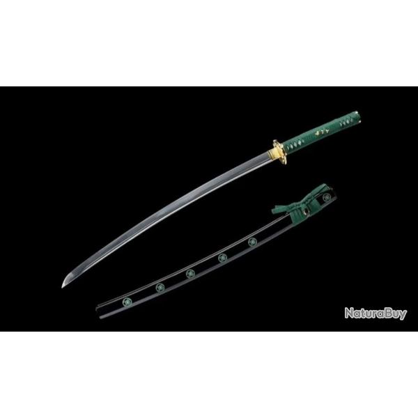 Magnifique katana japonais, forg� � la main, tranchant, pour la coupe