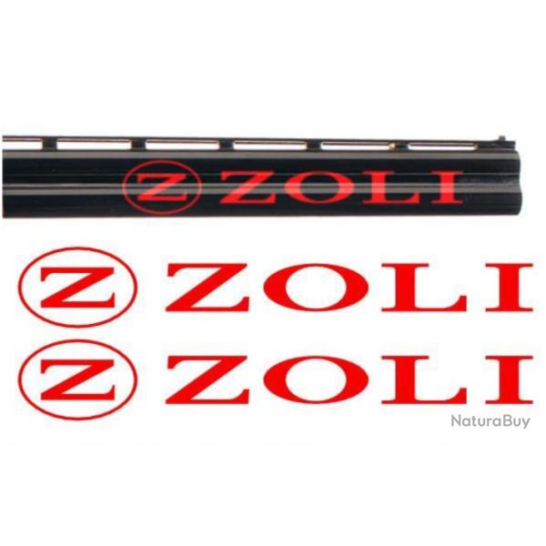 2 Stickers autocollant ZOLI pour canon de fusil, Expdition sous 24H GARANTIE   .