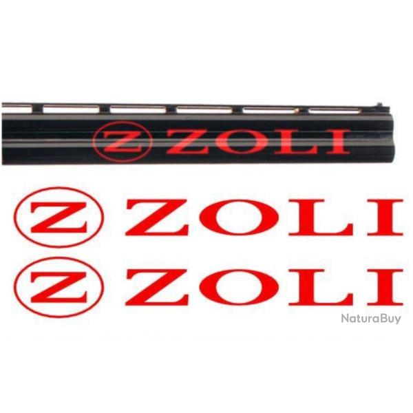 2 Stickers autocollant ZOLI pour canon de fusil, Exp�dition sous 24H GARANTIE   .