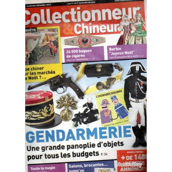 collectionneur chineur 163 2013, gendarmerie, march�s de noel, cirque, bagues cigares, barbie noel