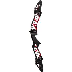 WIAWIS - Poign&eacute;e Alu ATF-DX 25" DROITIER (RH) NOIR ET ROUGE