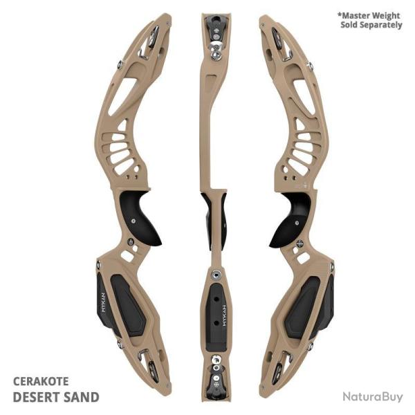 MYBO - Poign�e Barebow MYKAN 25" CERAKOTE DROITIER (RH) DESERT SAND