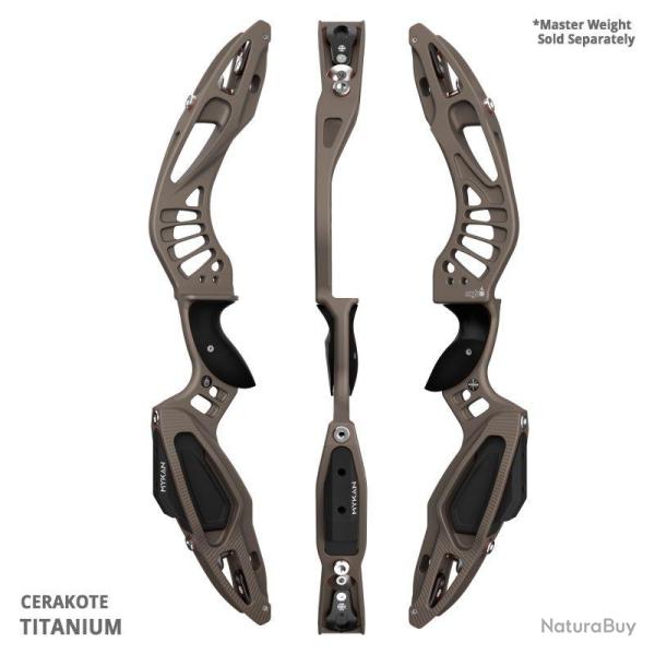 MYBO - Poign�e Barebow MYKAN 25" CERAKOTE GAUCHER (LH) TITANIUM