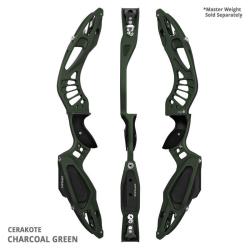 MYBO - Poign&eacute;e Barebow MYKAN 25" CERAKOTE GAUCHER (LH) CHARCOAL GREEN