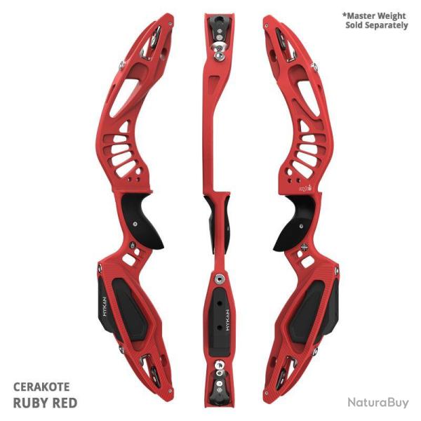 MYBO - Poign�e Barebow MYKAN 25" CERAKOTE GAUCHER (LH) RUBY RED