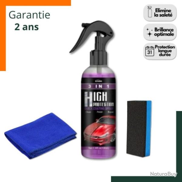 Spray nettoyant auto 3 en 1 sans rin�age - Livraison rapide - Garantie 2 ans
