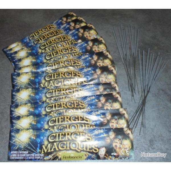 LOT 120 CIERGE MAGIQUE / FEU DE BENGALE - Mariage G�teau d'Anniversaire Noel