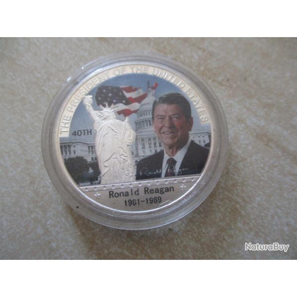 pi�ce comm�morative pr�sident usa  ronald reagan