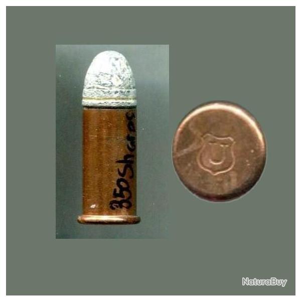 .350 Sharps Rimfire - percussion annulaire - marquage : U dans un blason