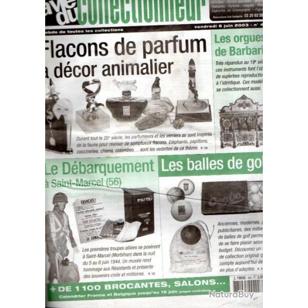 la vie du collectionneur 464 le d�barquement � saint-marcel, flacons d�cor animalier, orgues de barb
