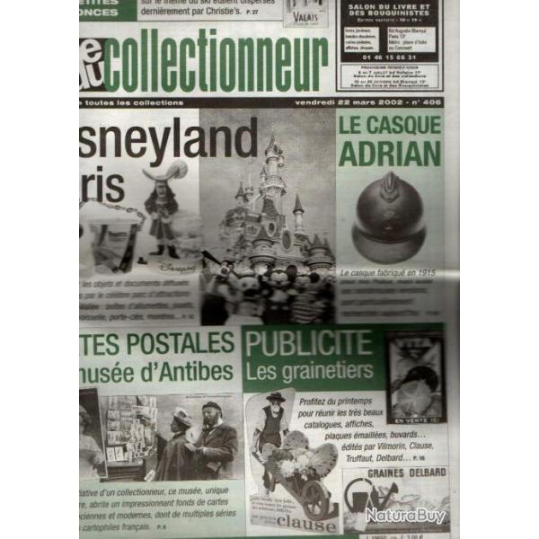 la vie du collectionneur 406 le casque adrian, mus�e cartes antibes, disneyland paris, grainetiers,