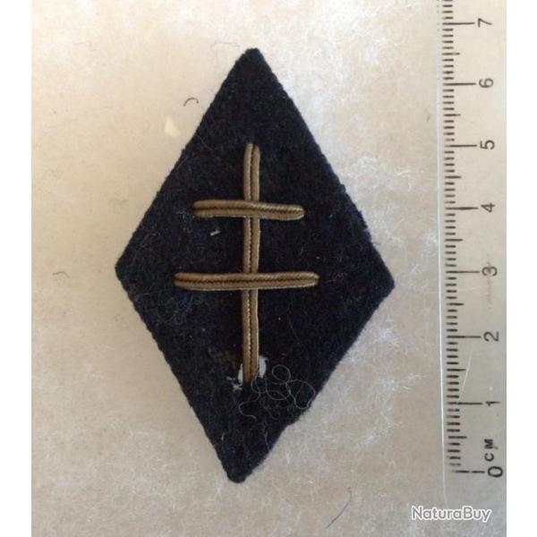 FRANCE - Insigne noir de BONNET de POLICE, CALOT 1944 FFI FORCES FRAN�AISES LIBRES �